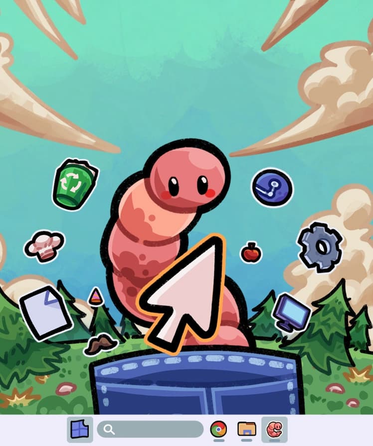 Deskworm – Game cover