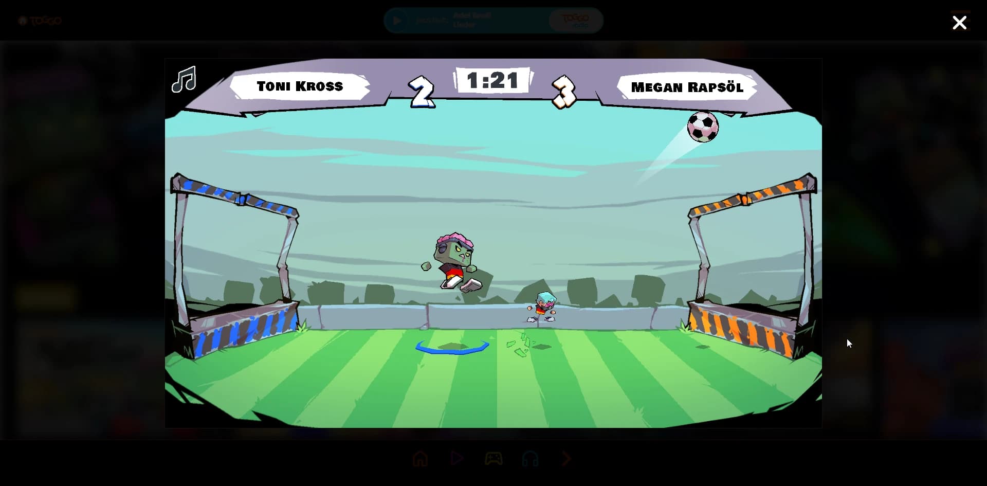Kick It Spiel Screenshot 3
